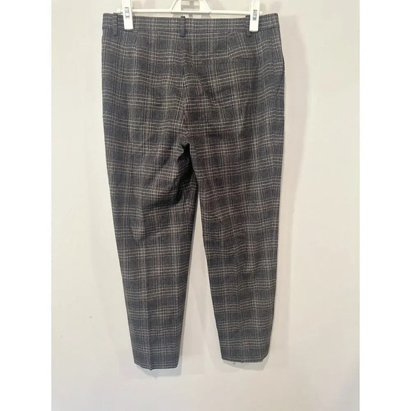 Theory Womens Slim Cropped Pant in Plaid Wool Size 8 1087 - Picture 11 of 11